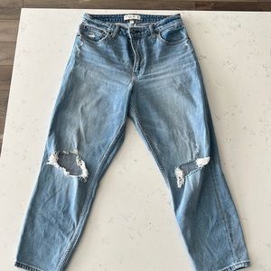 Abercrombie and Fitch curve love mom jeans